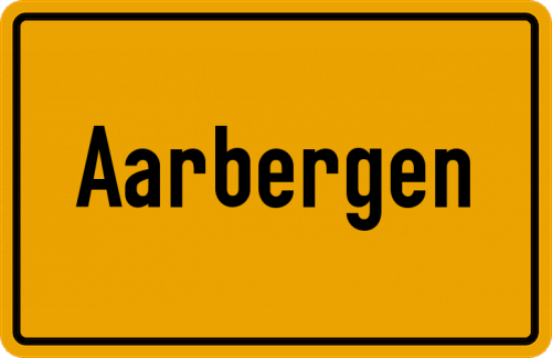 Ortsschild Aarbergen
