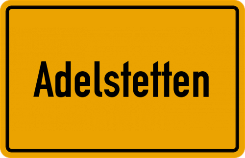 Ortsschild Adelstetten
