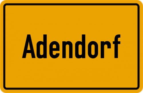 Ortsschild Adendorf