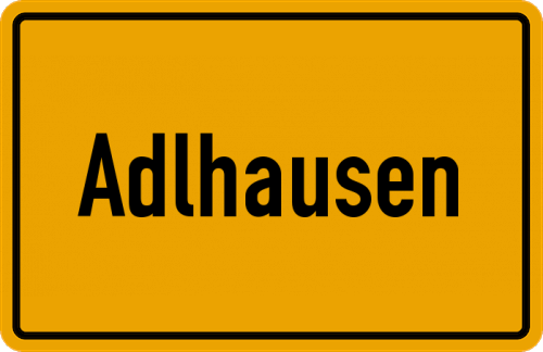 Ortsschild Adlhausen