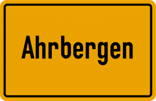 Ortsschild Ahrbergen
