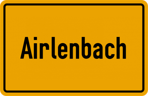 Ortsschild Airlenbach