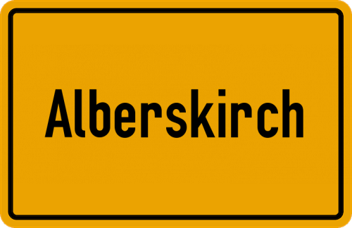 Ortsschild Alberskirch