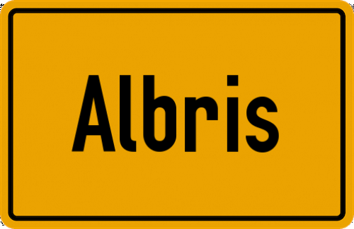 Ortsschild Albris, Kreis Kempten, Allgäu