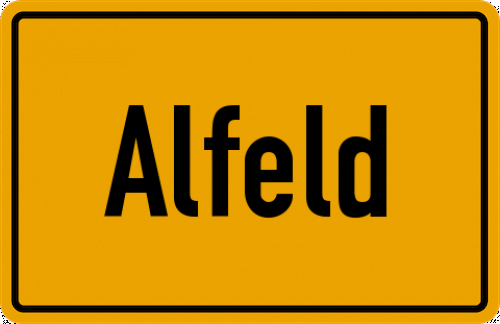 Ortsschild Alfeld