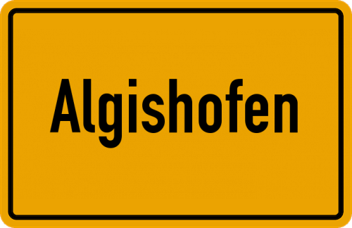 Ortsschild Algishofen