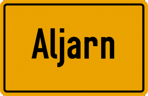 Ortsschild Aljarn