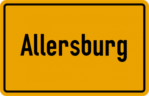 Ortsschild Allersburg
