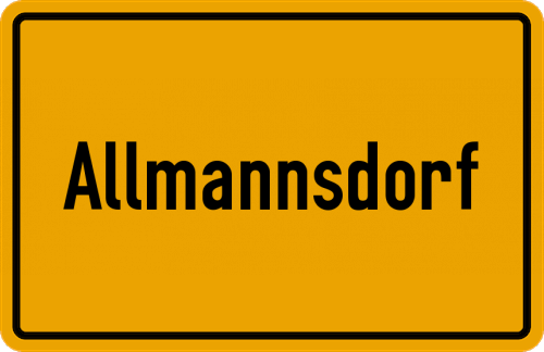 Ortsschild Allmannsdorf