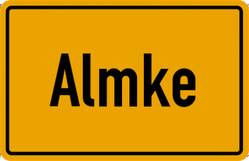 Ortsschild Almke