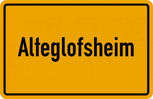 Ortsschild Alteglofsheim
