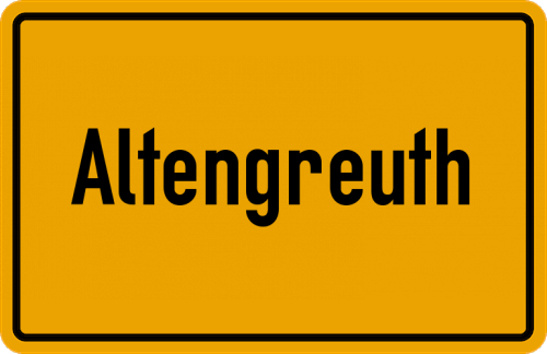 Ortsschild Altengreuth