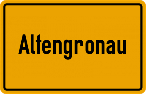 Ortsschild Altengronau