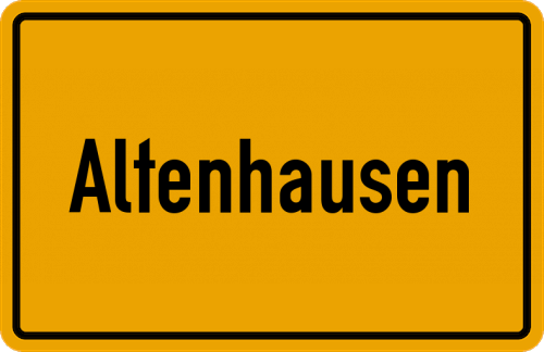 Ortsschild Altenhausen