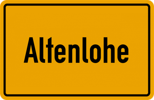 Ortsschild Altenlohe