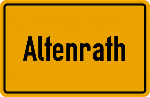 Ortsschild Altenrath