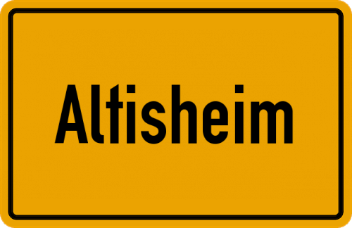 Ortsschild Altisheim