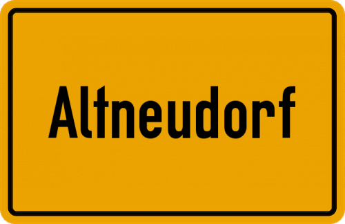 Ortsschild Altneudorf