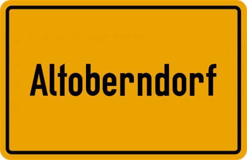 Ortsschild Altoberndorf