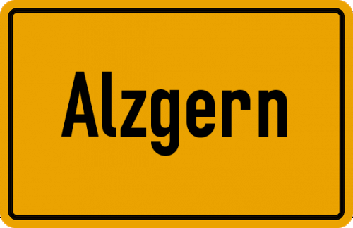 Ortsschild Alzgern