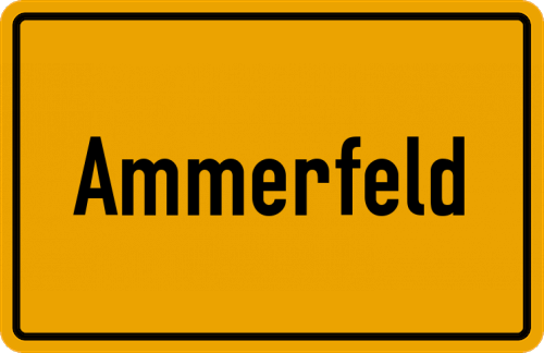 Ortsschild Ammerfeld