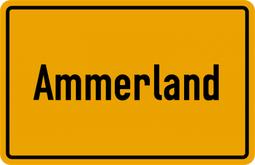Ortsschild Ammerland, Starnberger See