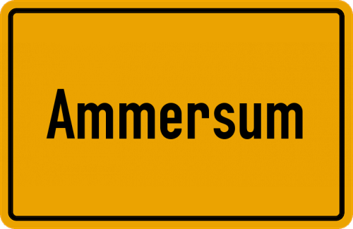Ortsschild Ammersum, Ostfriesland
