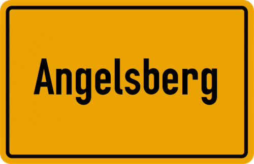Ortsschild Angelsberg