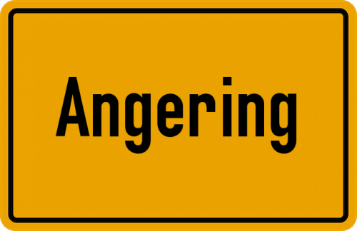 Ortsschild Angering