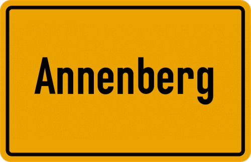 Ortsschild Annenberg