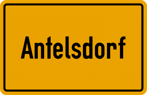 Ortsschild Antelsdorf