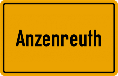 Ortsschild Anzenreuth