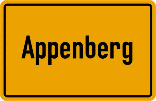 Ortsschild Appenberg