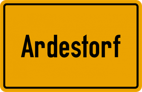 Ortsschild Ardestorf