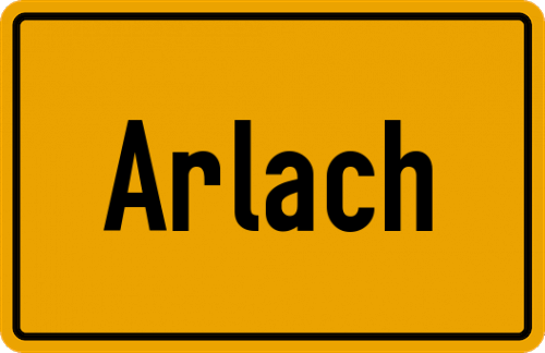 Ortsschild Arlach