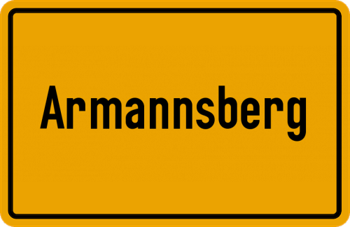 Ortsschild Armannsberg