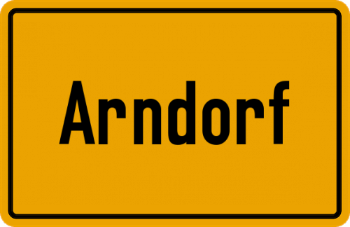 Ortsschild Arndorf