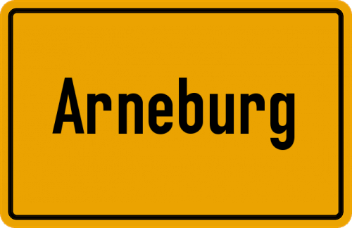 Ortsschild Arneburg