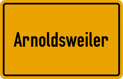 Ortsschild Arnoldsweiler