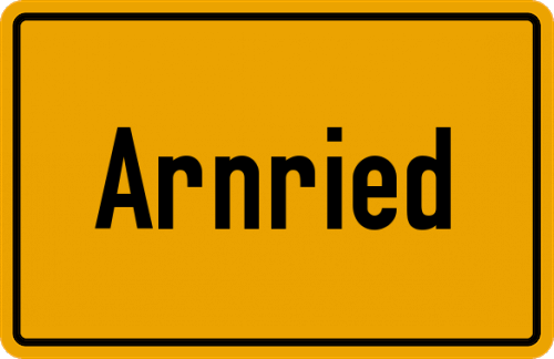 Ortsschild Arnried