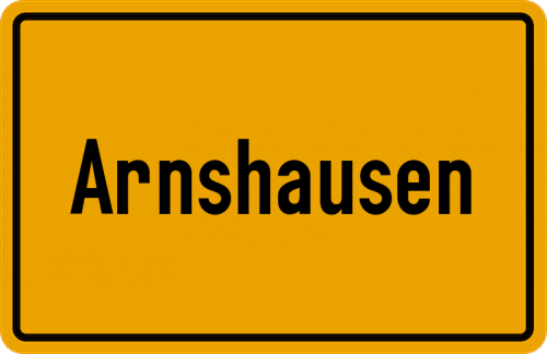 Ortsschild Arnshausen