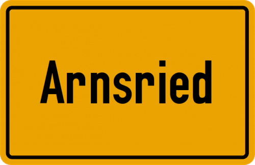 Ortsschild Arnsried