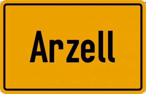 Ortsschild Arzell