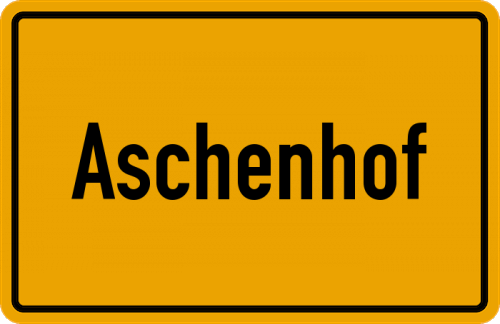 Ortsschild Aschenhof