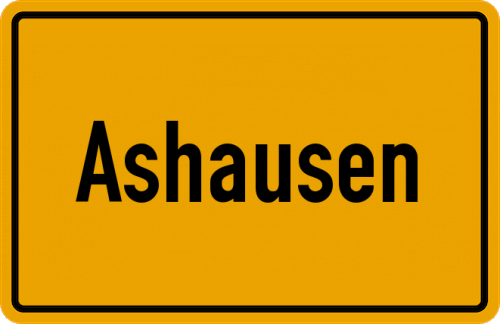Ortsschild Ashausen