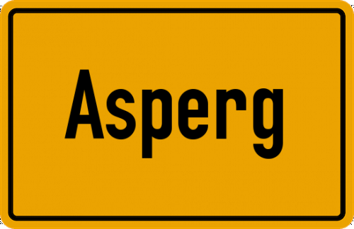 Ortsschild Asperg