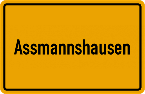 Ortsschild Assmannshausen