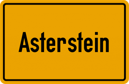 Ortsschild Asterstein