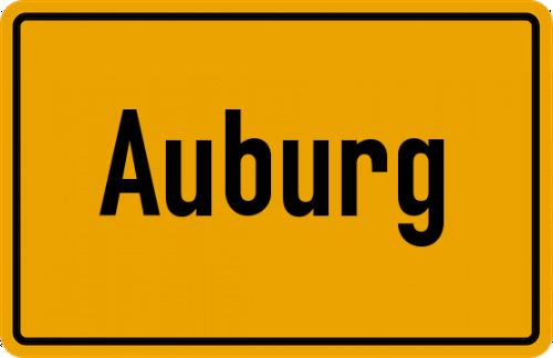 Ortsschild Auburg
