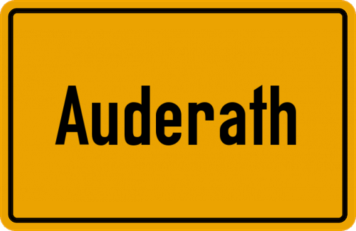 Ortsschild Auderath
